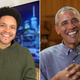 Illustration for article titled Barack Obama Clarifies 'Snappy Slogans' Statement to Trevor Noah on The Daily Social Distancing Show